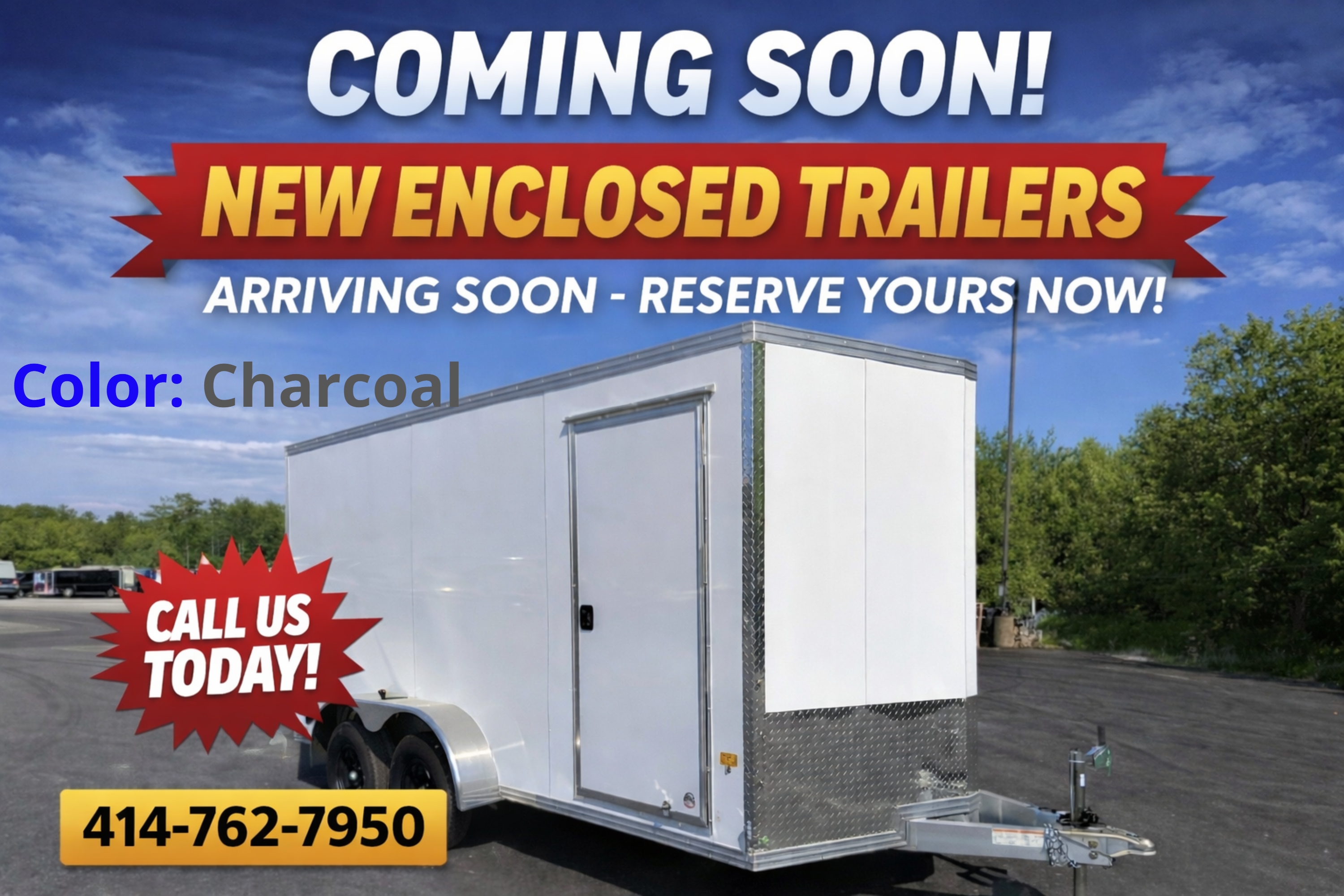 CargoPro Stealth 7x16 All Aluminum Tandem Axle Cargo Trailer with Ramp Door & 6" Extra Height- Charcoal